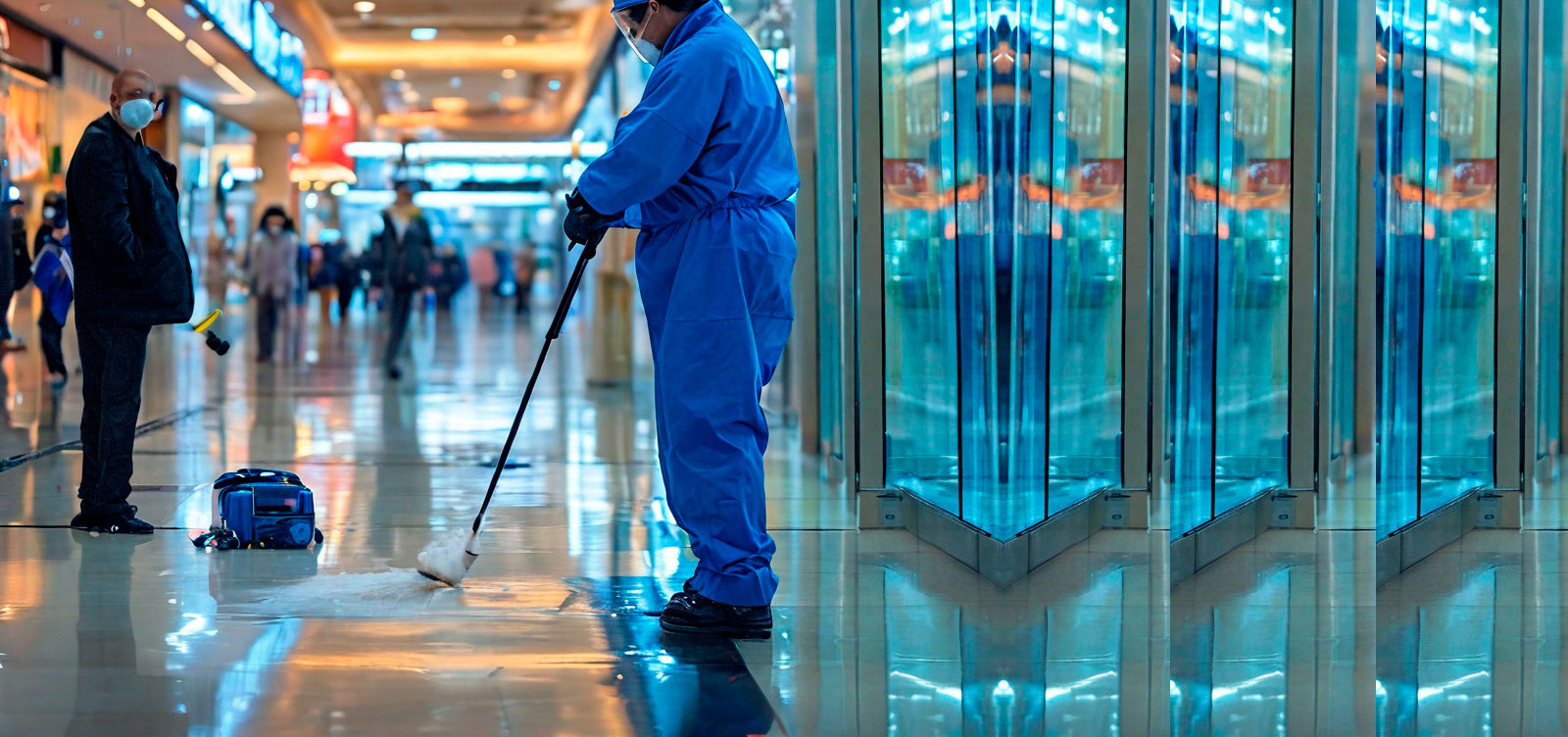 Уборка помещений с дезинфекцией
